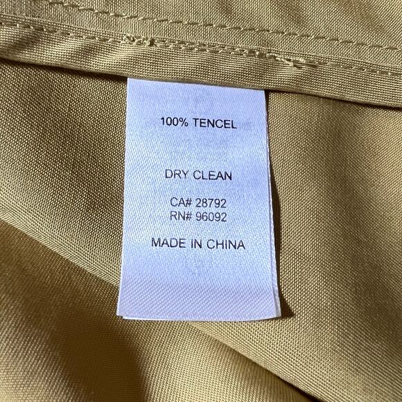 Eliane Rose Open Front Draped 100% Tencel Jacket Yellow Womens Medium - Picture 9 of 10